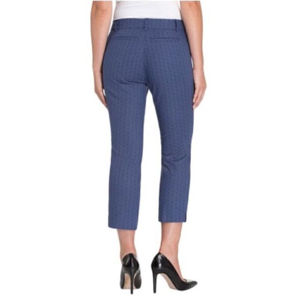 Hilary Radley Blue Combo Cropped Pants Size 14 - Picture 14 of 17